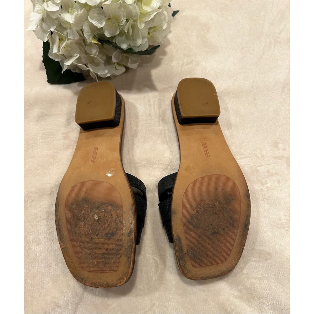 Sold-Vince Camuto Black Slip on Sandal, Size 9.5M - Picture 8 of 9